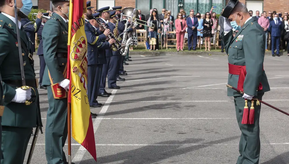 Acto conmemorativo del 178 aniversario de la fundación de la Guardia Civil, presidido por el general de Brigada jefe de la 12 Zona de la Guardia Civil de Castilla y León, Luis del Castillo Ruano