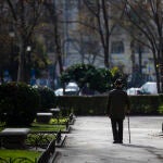 Imagen de gente mayor en Madrid.