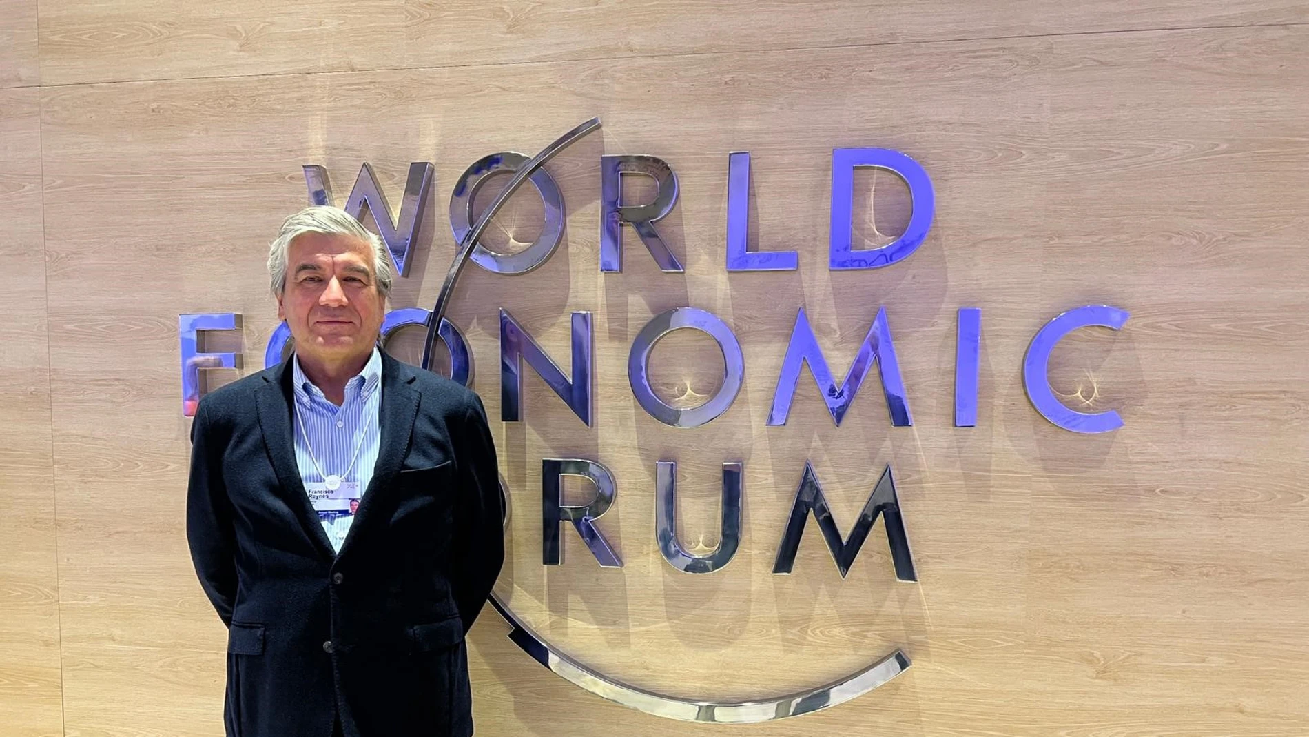 El presidente de Naturgy, Francisco Reynés, en el Foro de Davos