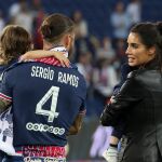 Sergio Ramos, junto a Pilar Rubio, celebra el título del PSG