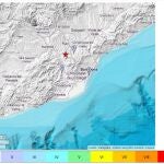 Mapa del momento sismográfico