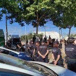 Agentes de Policía Nacional y Local en la Feria de Córdoba. EUROPA PRESS