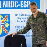 El Rey visitó el miércoles uno de los cuarteles de la OTAN en España