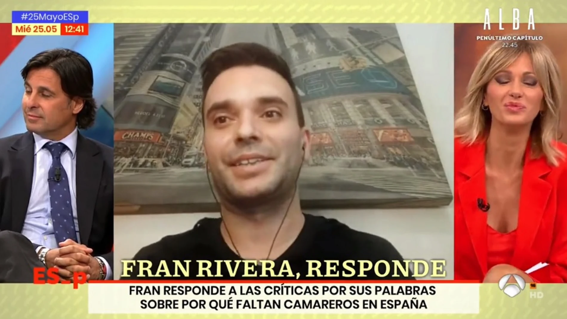 La intervención de Fran Rivera en "Espejo Público"