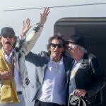The Rolling Stones a su llegada al aeropuerto de Madrid-Barajas, donde inician su gira ‘Sixty’