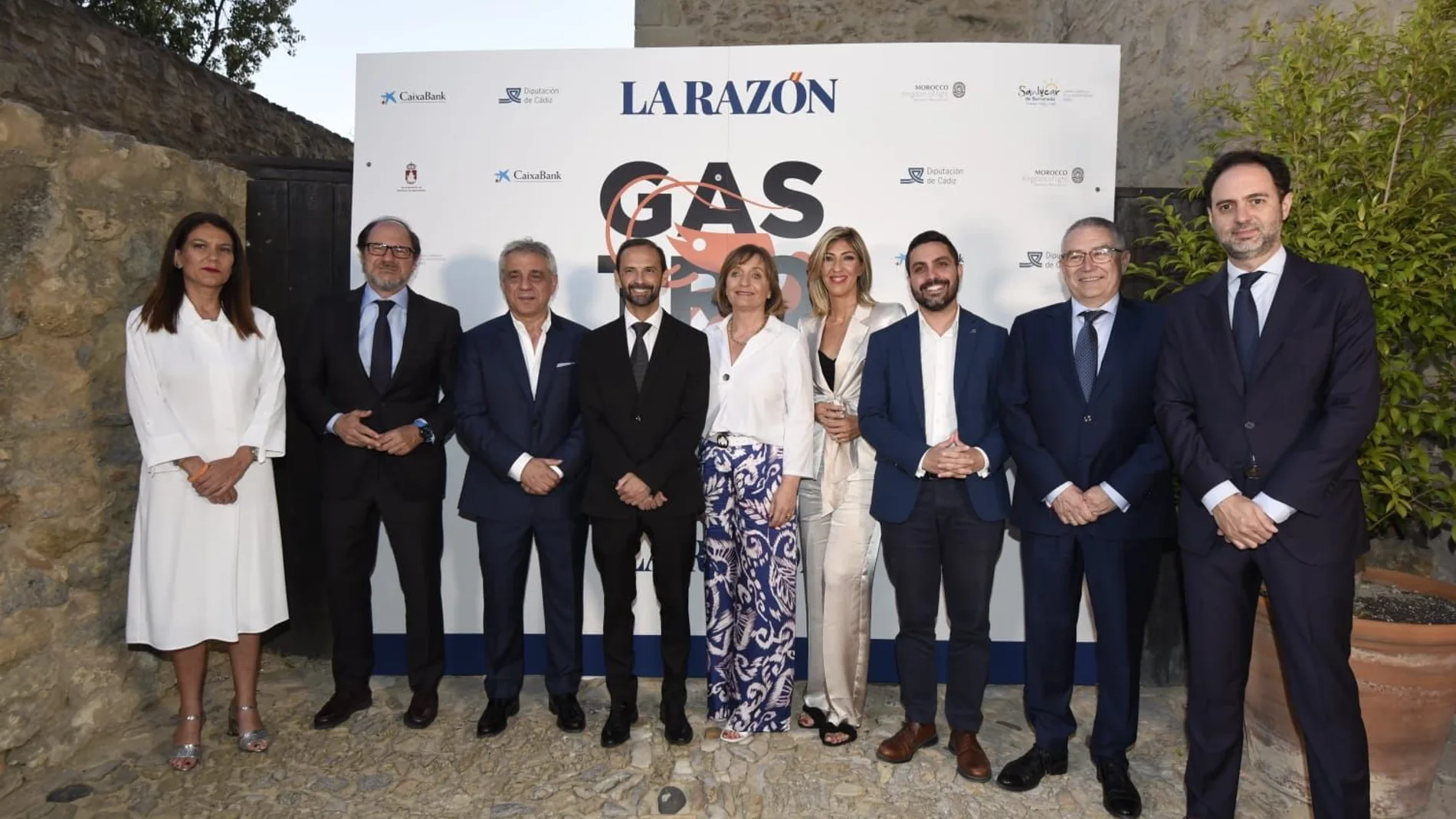 Autoridades y patrocinadores en el Castillo de Santiago de Sanlúcar de Barrameda