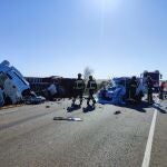 Un fallecido y un herido en un accidente de tráfico en la CL-621 a la altura de Bercianos del Páramo