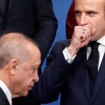 Emmanuel Macron y Recep Tayyip Erdogan en un cumbre la OTAN en Watford