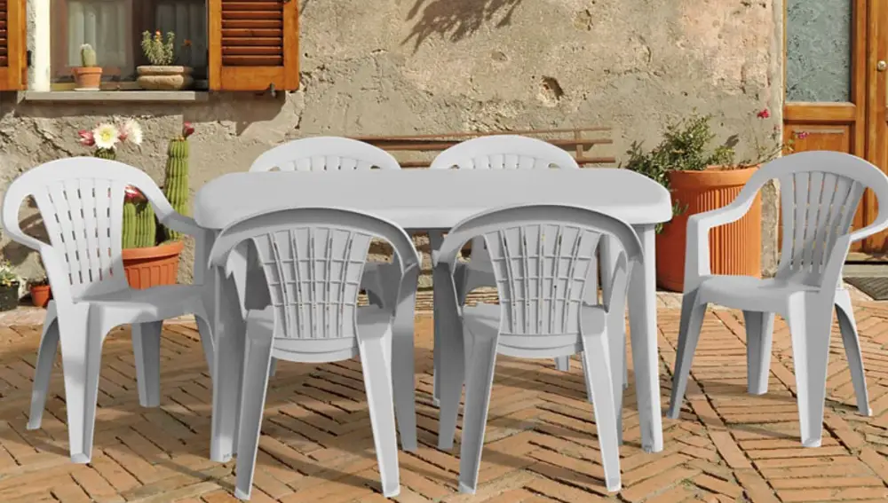 Conjunto mesas y sillas Tonelle