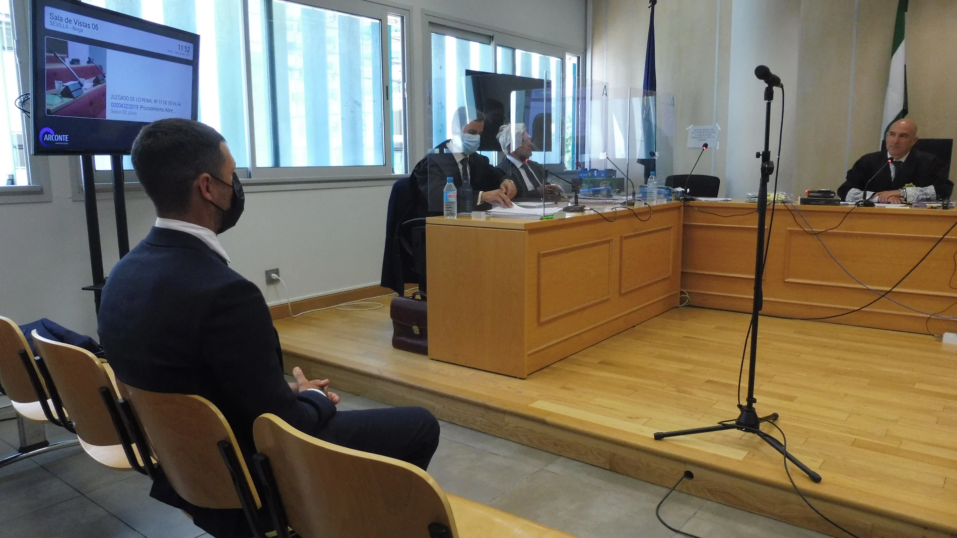 Rubén Castro, durante el juicio por el presunto quebrantamiento de medida cautelar