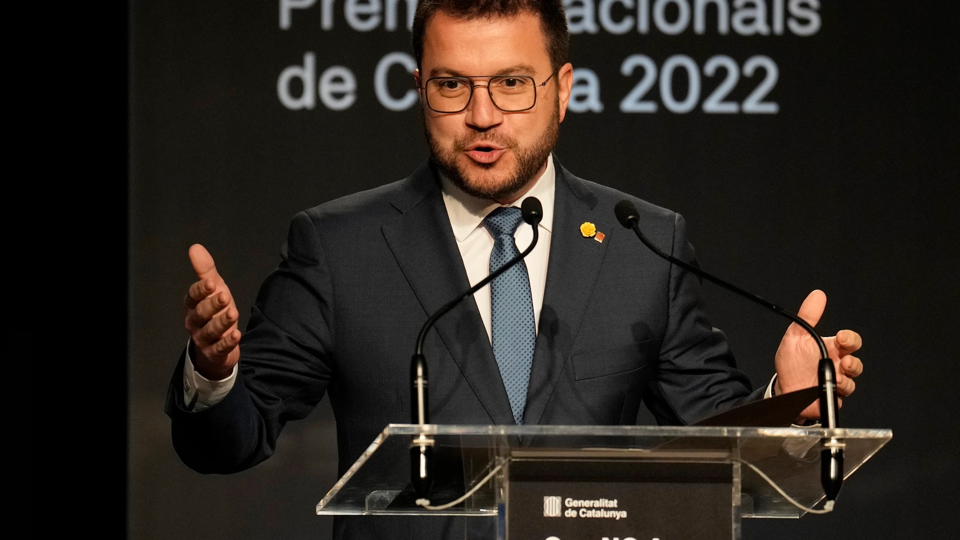El presidente de la Generalitat, Pere Aragonés.