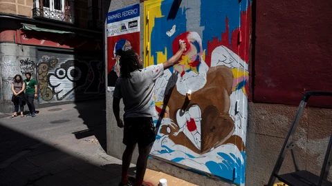 Concurso de pintura en Malasaña