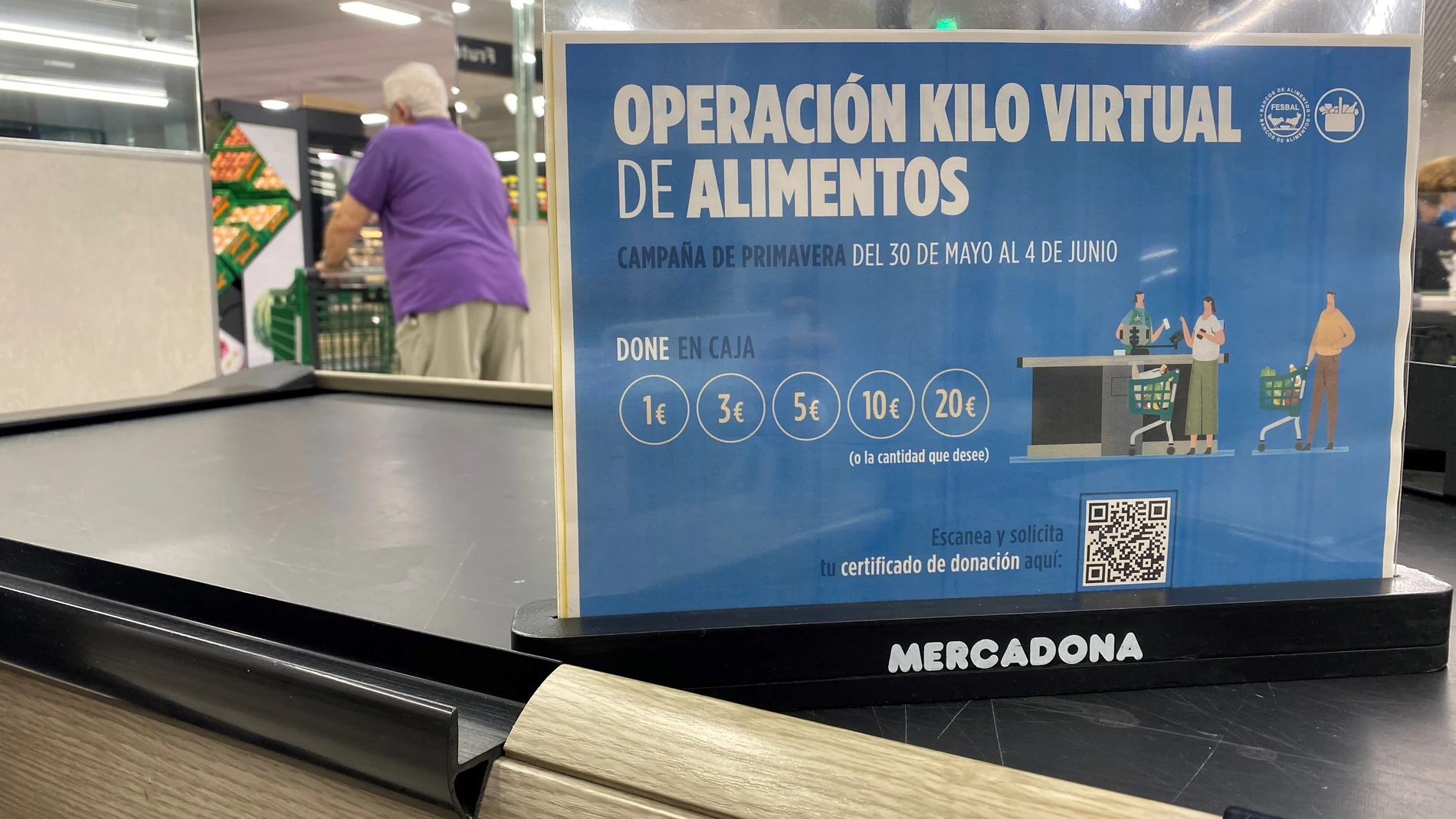 Las 66 tiendas de Mercadona en Castilla Y León se suman a la Operación Kilo