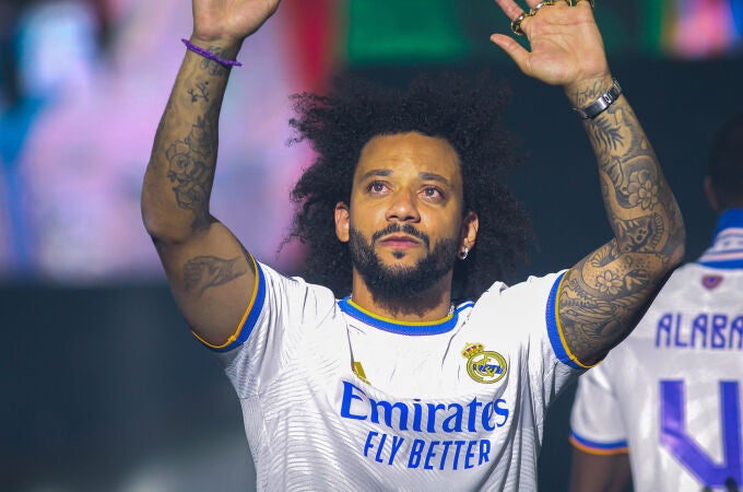 Marcelo Vieira en su última temporada con el Real Madrid