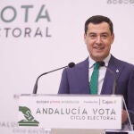 El presidente de la Junta de Andalucía, Juanma Moreno