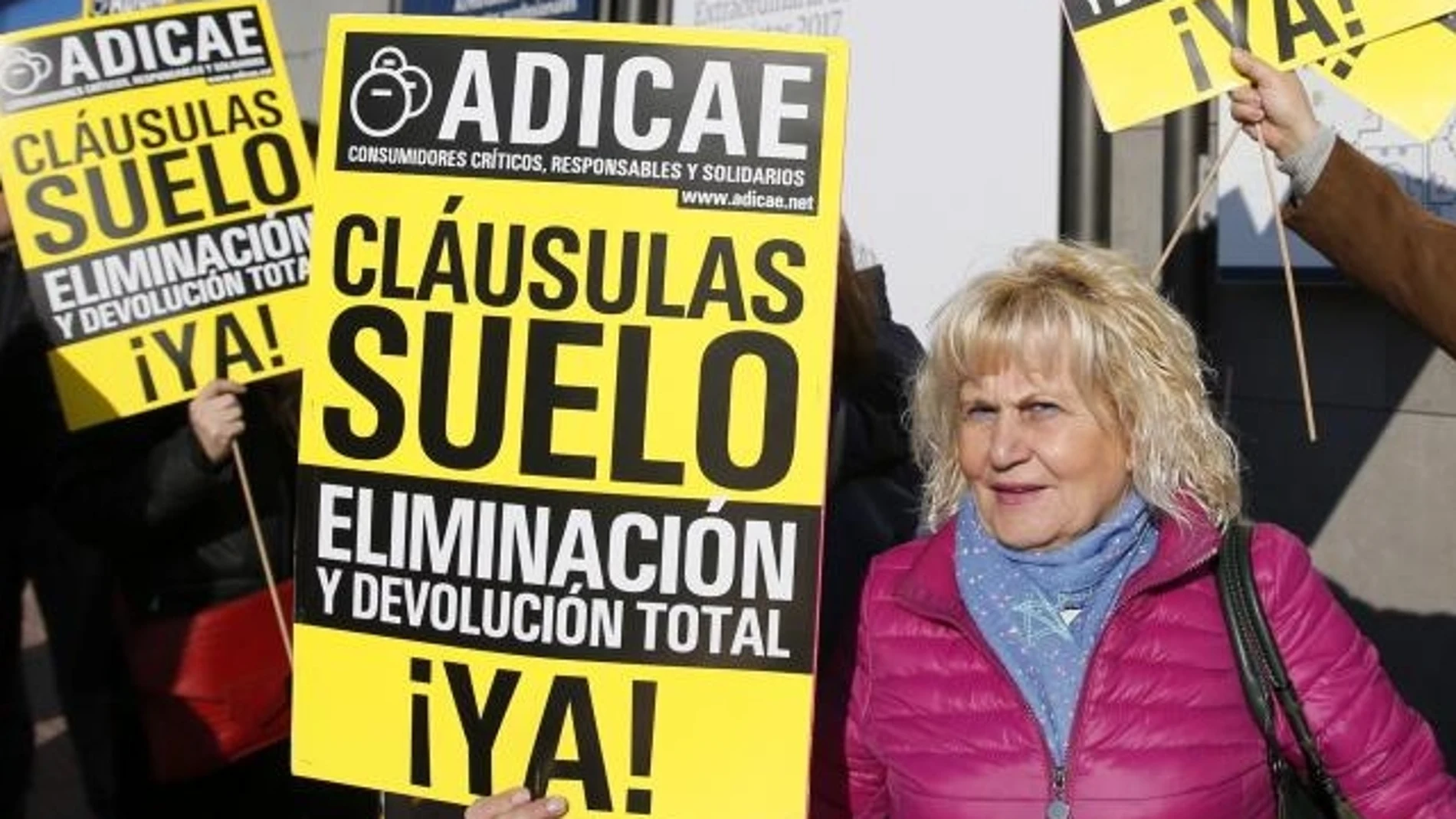Manifestación en Madrid contra las las cláusulas suelo