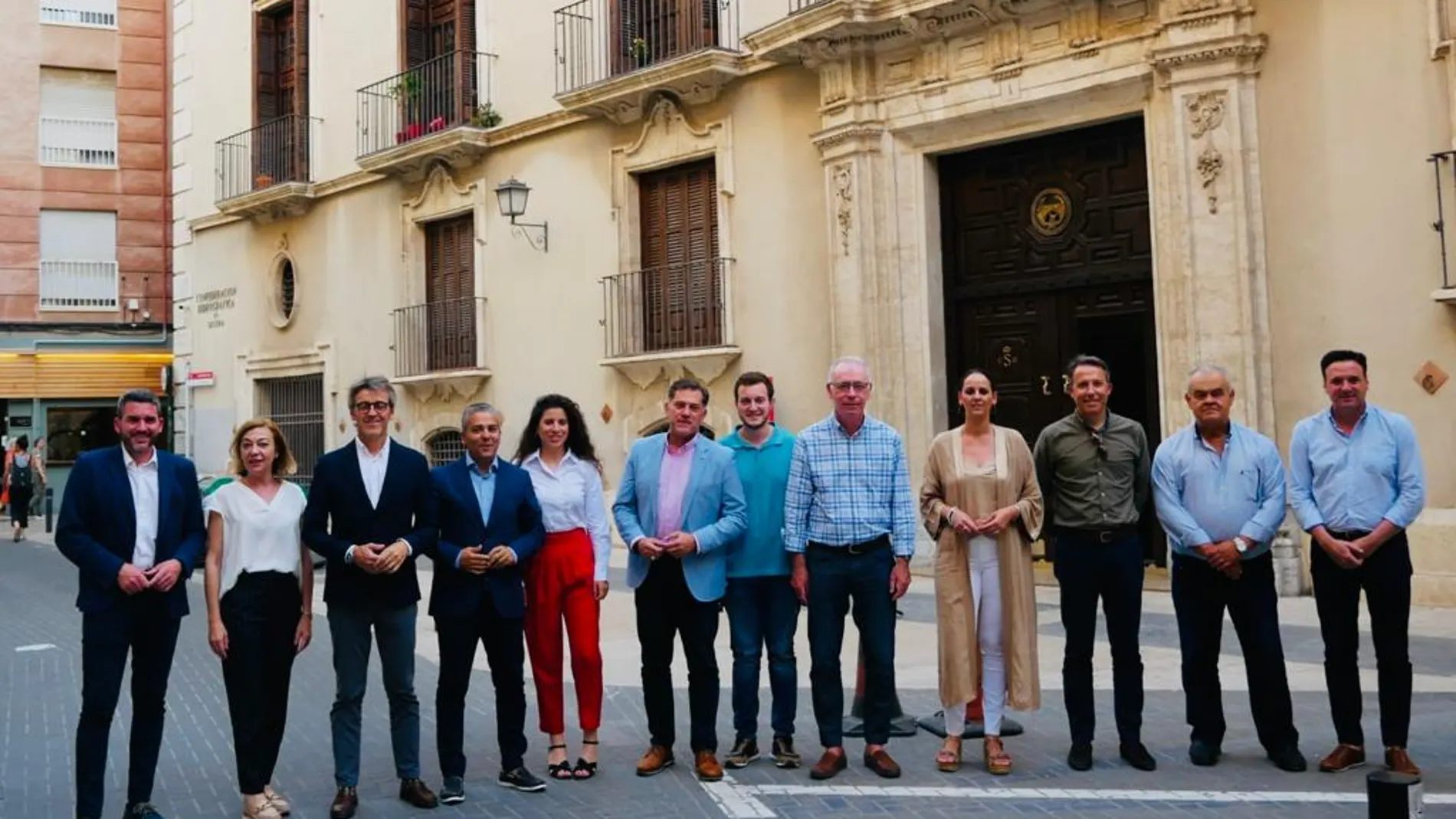 Los miembros de la Comisión de Agua del Partido Popular de la Región de Murcia