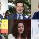 Los seis candidatos a la Presidencia de la Junta de Andalucía