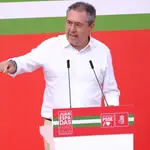 El secretario general del PSOE-A, Juan Espadas, en el acto de apertura de campaña del PSOE-A en Jaén