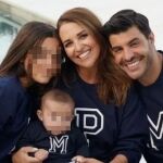Paula Echevarría junto a su pareja, Miguel Torres, y sus hijos: Daniella Bustamante y Miki Torres
