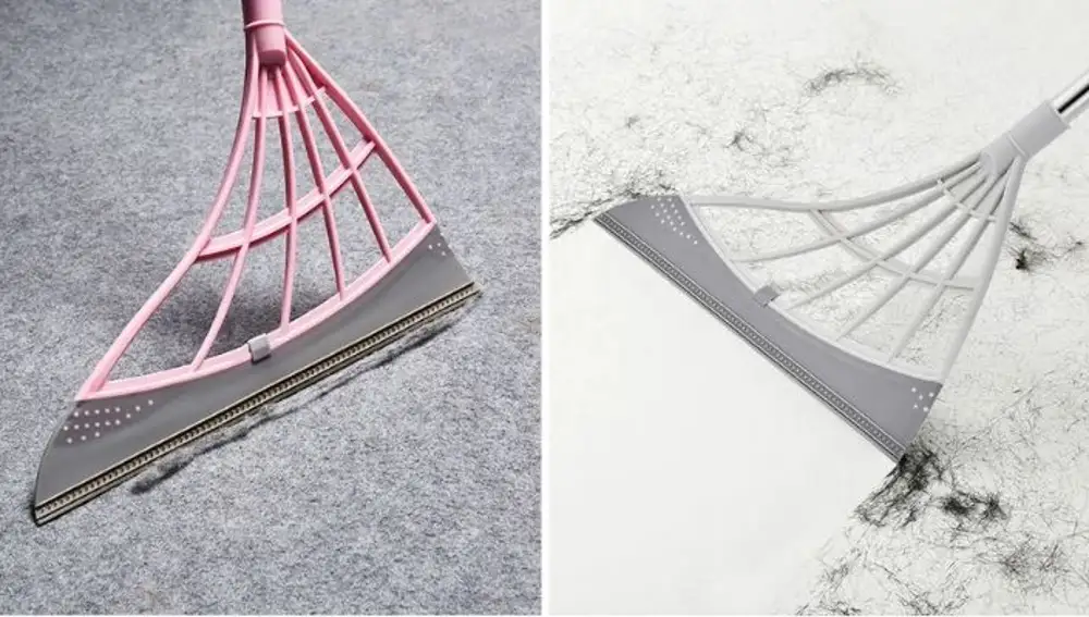 La escoba mágica Smart Broom limpia con facilidad distintas superficies