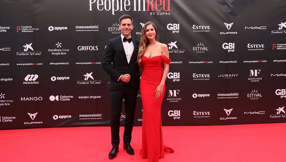 Marc Clotet y Natalia Sánchez en la gala People in Red