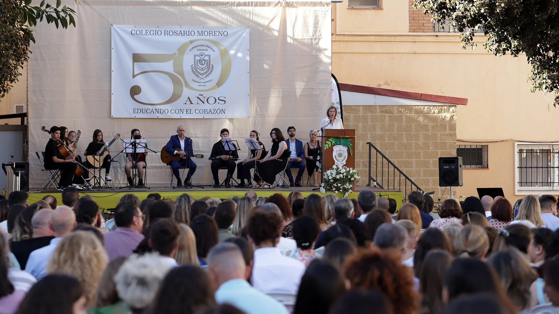 Acto por el 50 aniversario del Colegio Fundación Unicaja Rosario Moreno