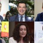 Los seis candidatos a la Presidencia de la Junta de Andalucía que intervendrán en el debate de Canal Sur