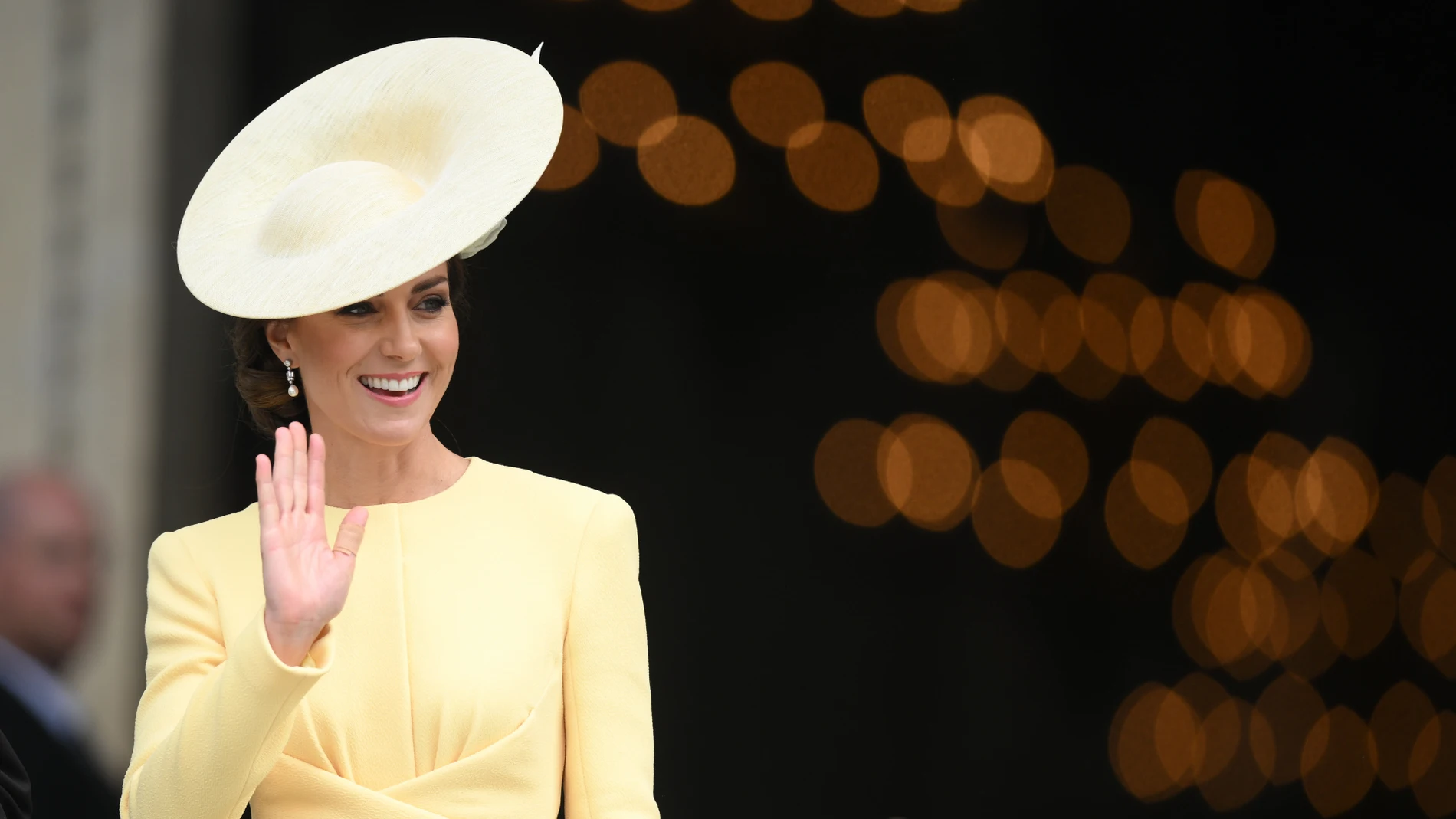 Kate Middleton durante el servicio de acción de gracias por el reinado de la reina Isabel II en Londres el viernes 3 de junio de 2022 en el segundo de cuatro días de celebraciones para conmemorar el Jubileo de Platino.
