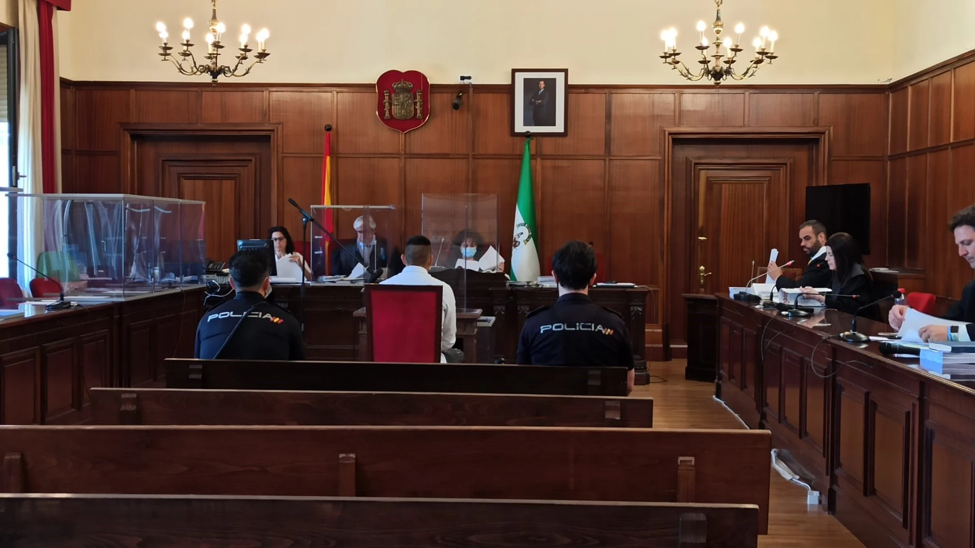 El acusado, a principios de junio en el comienzo del juicio, celebrado en la Audiencia Provincial de Sevilla