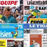 Periódicos de todo el mundo resaltan el triunfo de Rafa Nadal en Roland Garros.