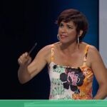 La candidata de Adelante Andalucía a la Presidencia de la Junta, Teresa Rodríguez, en un momento del debate a seis de RTVE. EUROPA PRESS