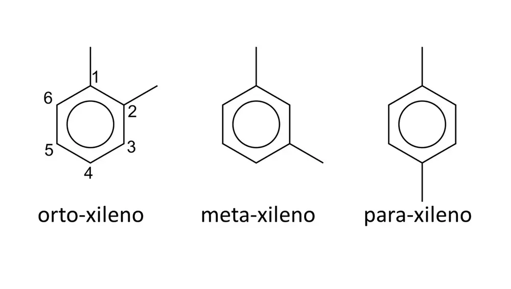 Isómeros de xileno