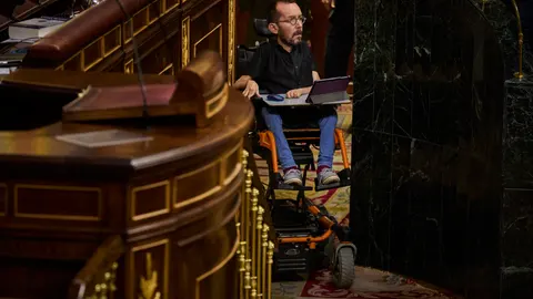 Pablo Echenique, hoy en el Congreso