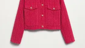 Chaqueta roja tweed.