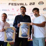 "Pipín" Guerrero, Alberto Bustos e Iñaki Escudero, presentan el I Festival de Rugby de Veteranos
