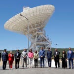 El presidente del Gobierno, Pedro Sánchez, y varios ministros presentaron el PERTE Aeroespacial en el Centro de Entrenamiento y Visitantes INTA-NASA, en Robledo de Chavela
