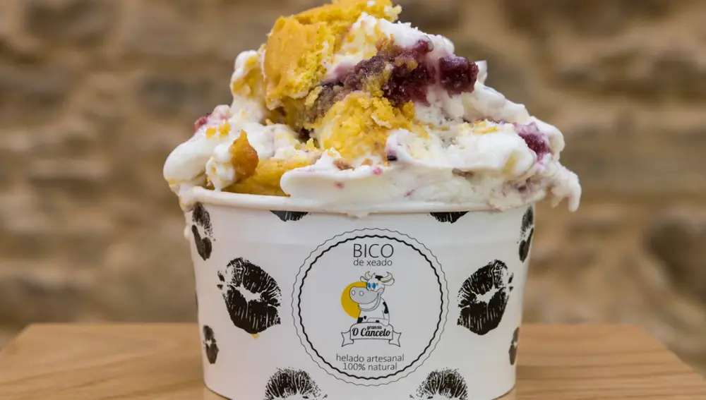 Los helados de Bico de Xeado están elaborados con productos 100% naturales