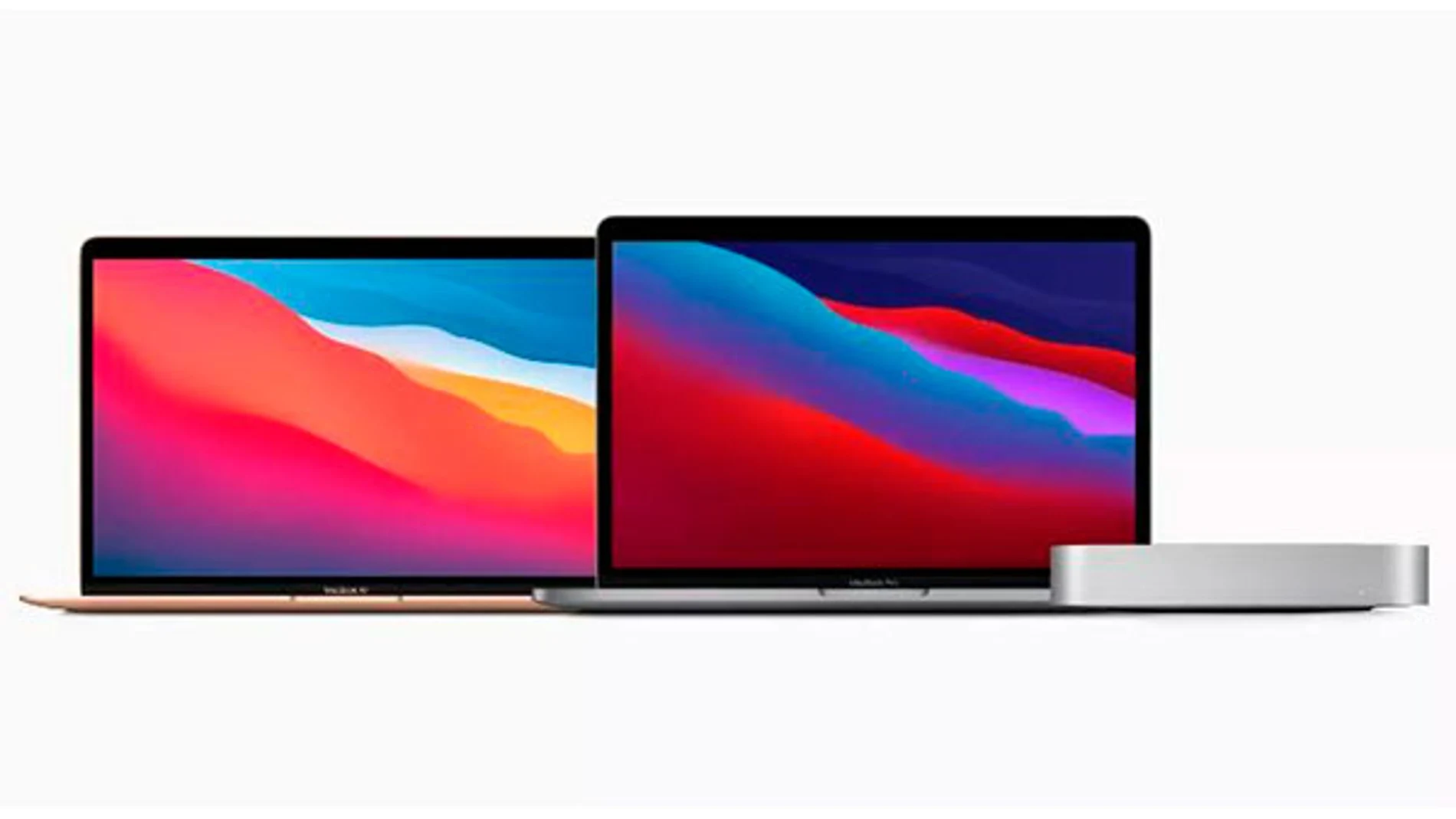MacBook Air y Pro de 13 pulgadas y Mac Mini con chip Apple M1.