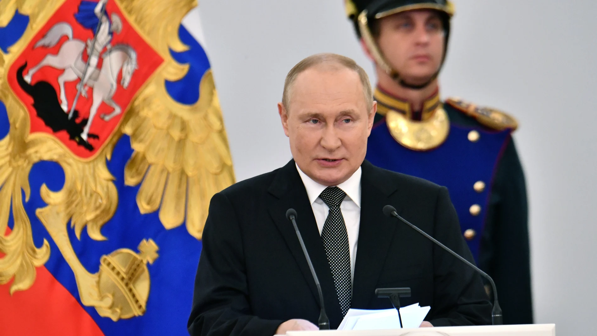 Vladimir Putin en el Kremlin