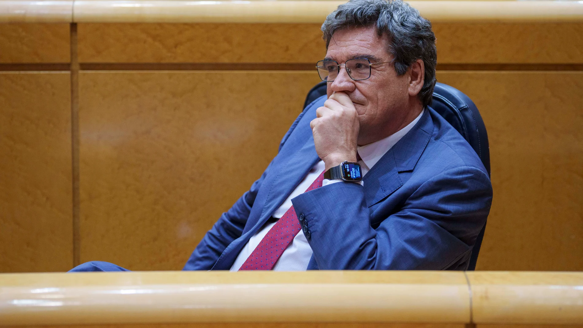El ministro de Inclusión Social, José Luis Escrivá, en el Senado