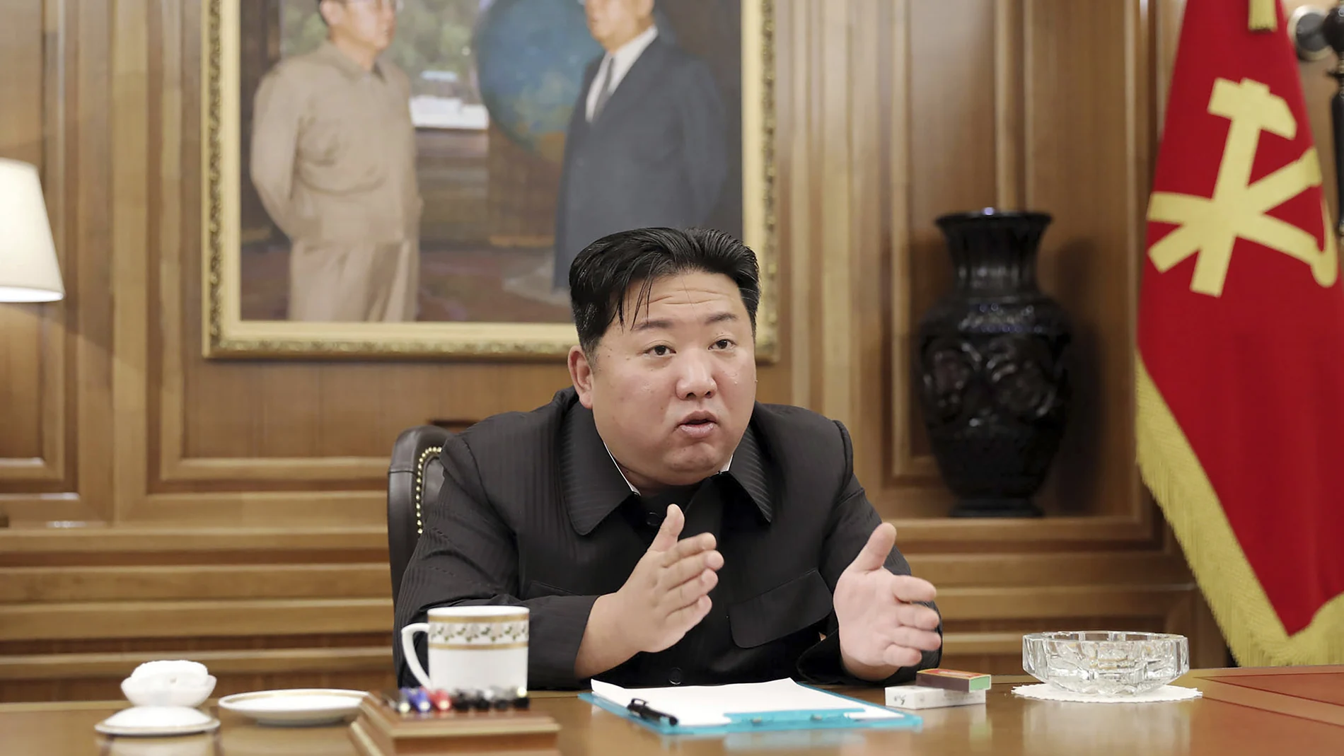El presidente de Corea del Norte, Kim Jong Un