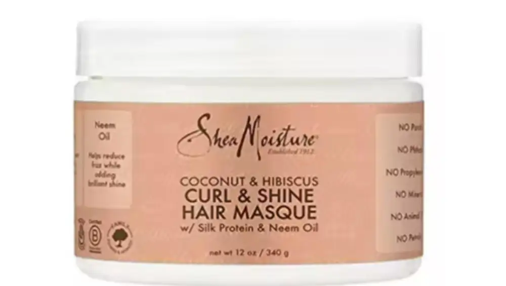 Shea Moisture Coconut & Hibiscus Curl & Shine Mascarilla Capilar