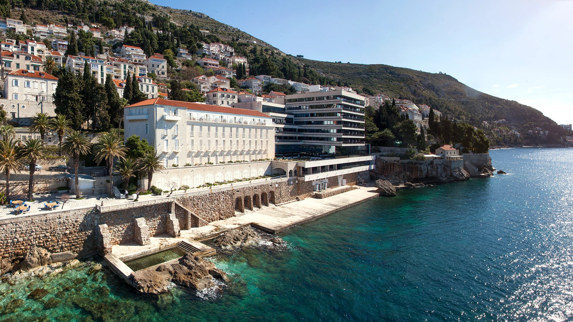 Uno de los lugares icónicos de la excepcional Dubrovnik, el Hotel Excelsior, que ha alojado a numerosas "celebrities"