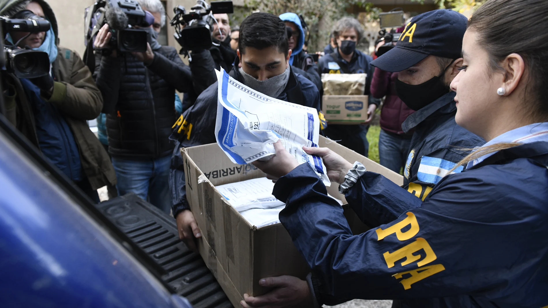 La Policía argentina confisca la documentación encontrada en el Boeing 747 venezolano con tripulación iraní