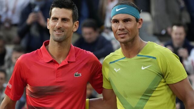 Novak Djokovic y Rafa Nadal.