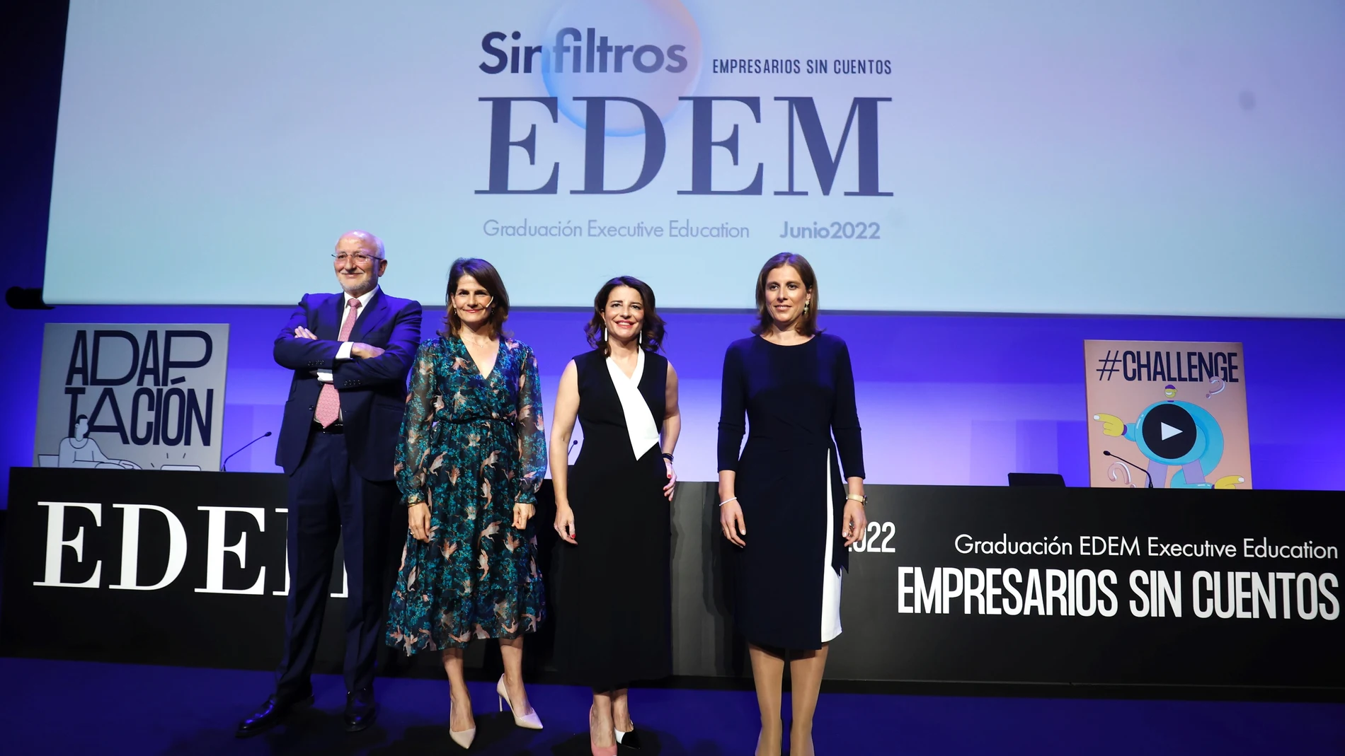 Graduación Executive EDEM con Juan Roig, Fuencisla Clemares, Hortensia Roig y Elena Fernández