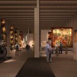 Reconstrucción de las salas de las Colecciones Reales de Madrid, según Patrimonio Nacional