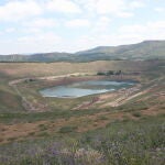 Balsas de las antiguas minas de Estercuel en Teruel, energía hidráulica