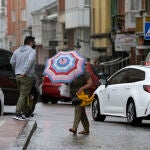 Temporal de viento y lluvia en Burgos